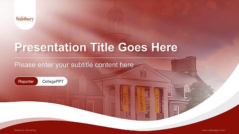 Salisbury University Lecture Sharing and Networking Event PPT Template
