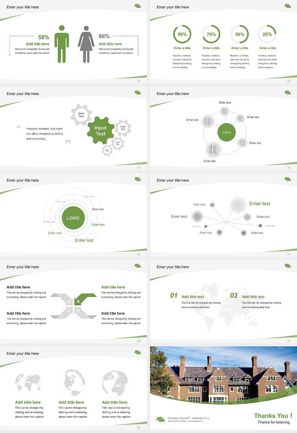 Sarah Lawrence College Course/Courseware Creation PPT Template16:9 ratio PPT effect preview image4