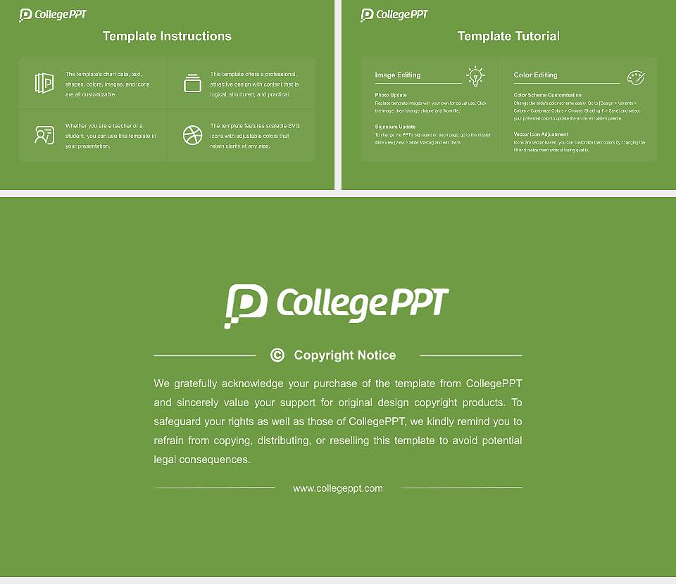 Sarah Lawrence College Course/Courseware Creation PPT Template16:9 ratio PPT effect preview image5