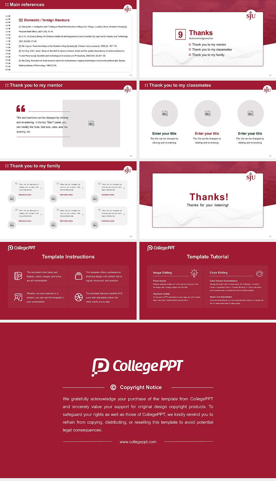 Saint Joseph’S University Graduation Thesis Defense PPT Template16:9 ratio PPT effect preview image7