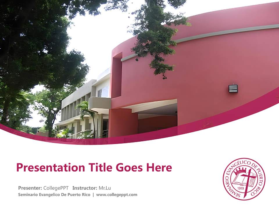 Seminario Evangelico De Puerto Rico Course/Courseware Creation PPT Template4:3 ratio PPT effect preview image5