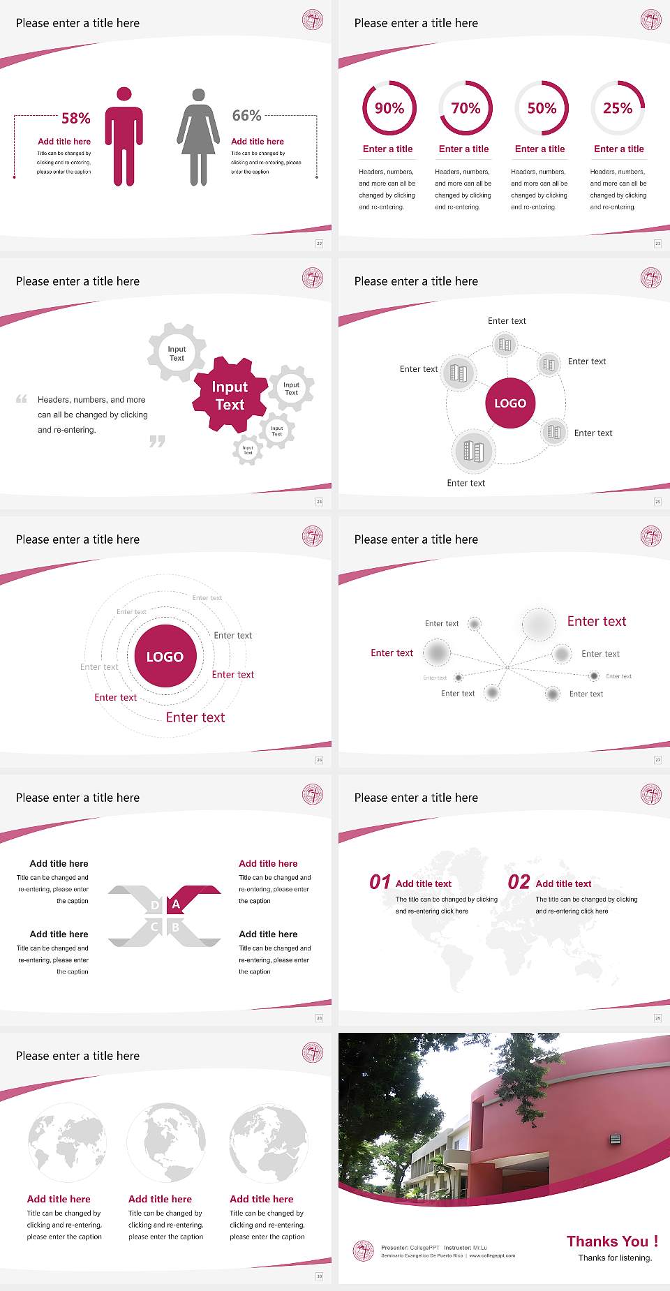 Seminario Evangelico De Puerto Rico Course/Courseware Creation PPT Template4:3 ratio PPT effect preview image4