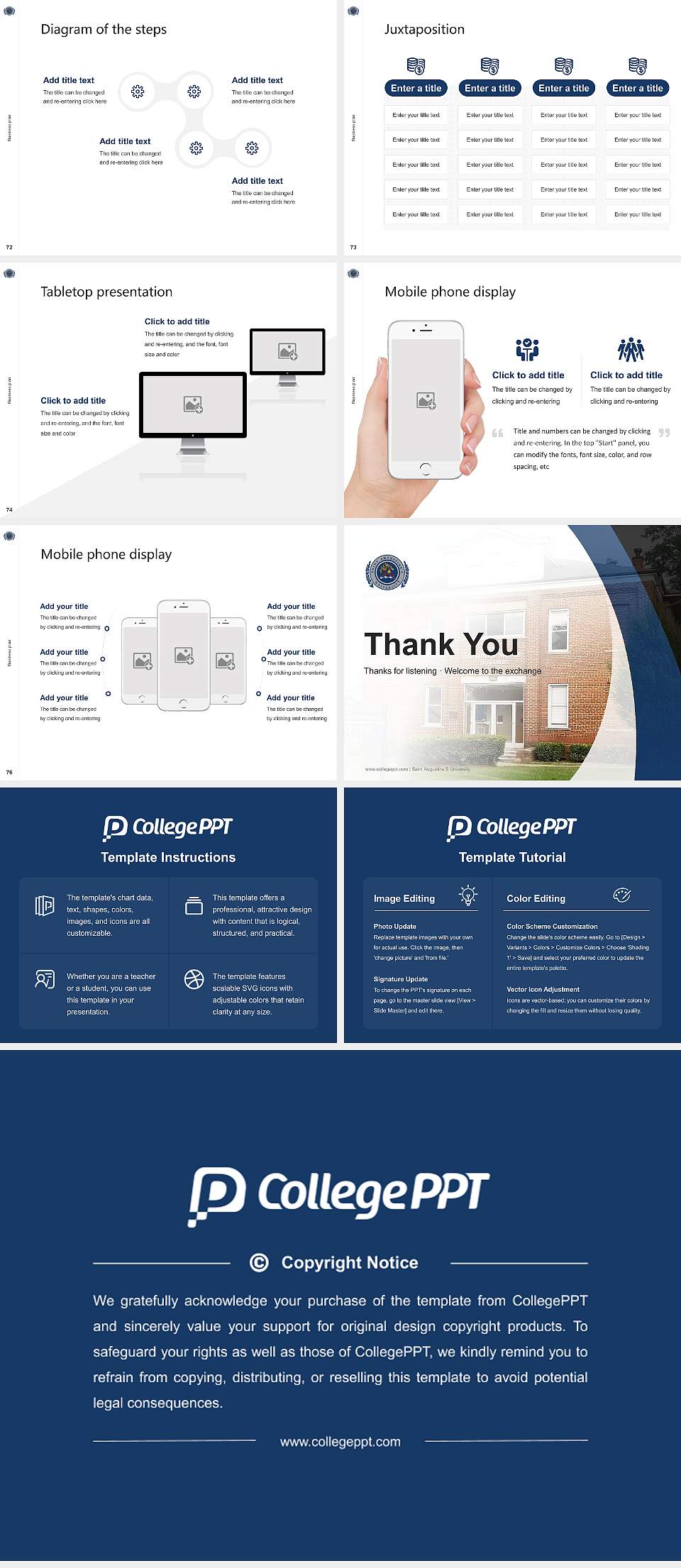 Saint Augustine’S University Competition/Entrepreneurship Contest PPT Template4:3 ratio PPT effect preview image9