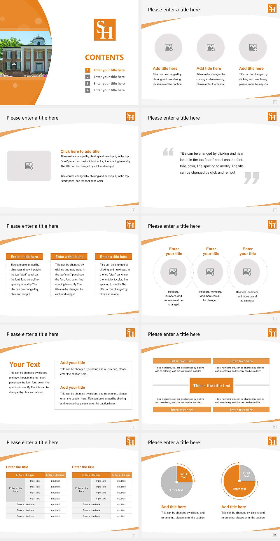 Sam Houston State University Course/Courseware Creation PPT Template4:3 ratio PPT effect preview image2