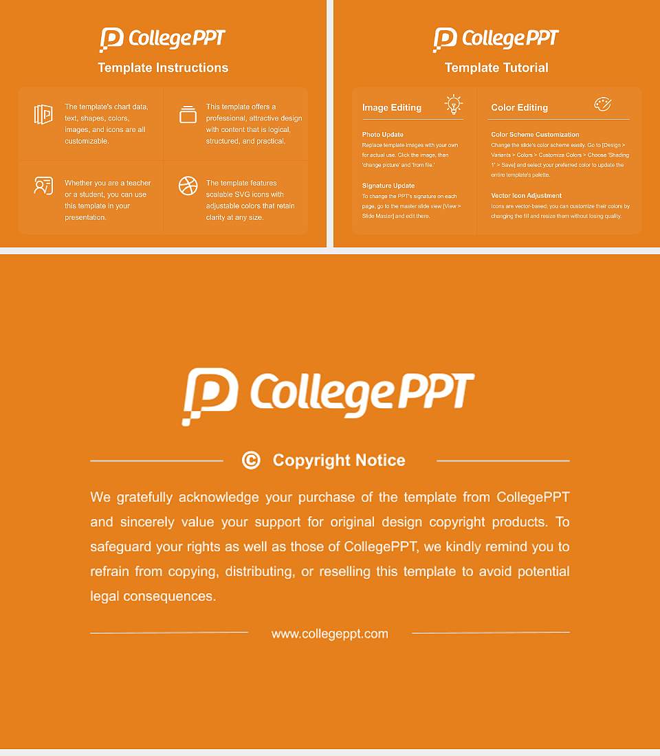 Sam Houston State University Course/Courseware Creation PPT Template4:3 ratio PPT effect preview image5