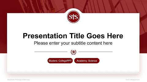 Shepherds Theological Seminary National Scholarship Defense PPT Template