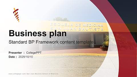 San Juan Bautista School of Medicine Competition/Entrepreneurship Contest PPT Template