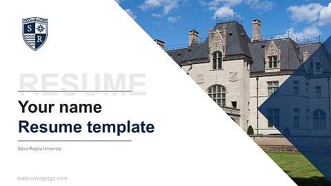 Salve Regina University Resume PPT Template