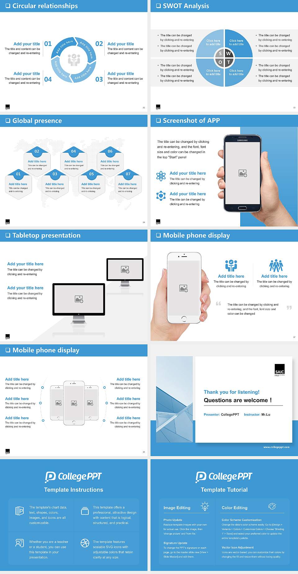 School of the Art Institute of Chicago General Purpose PPT Template4:3 ratio PPT effect preview image5