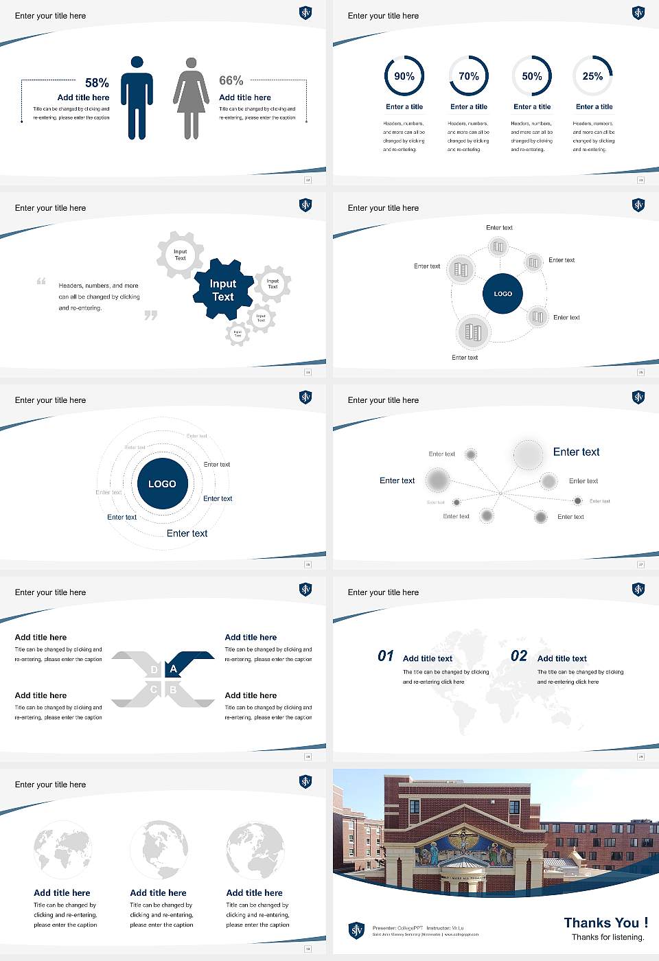 Saint John Vianney Seminary (Minnesota) Course/Courseware Creation PPT Template16:9 ratio PPT effect preview image4