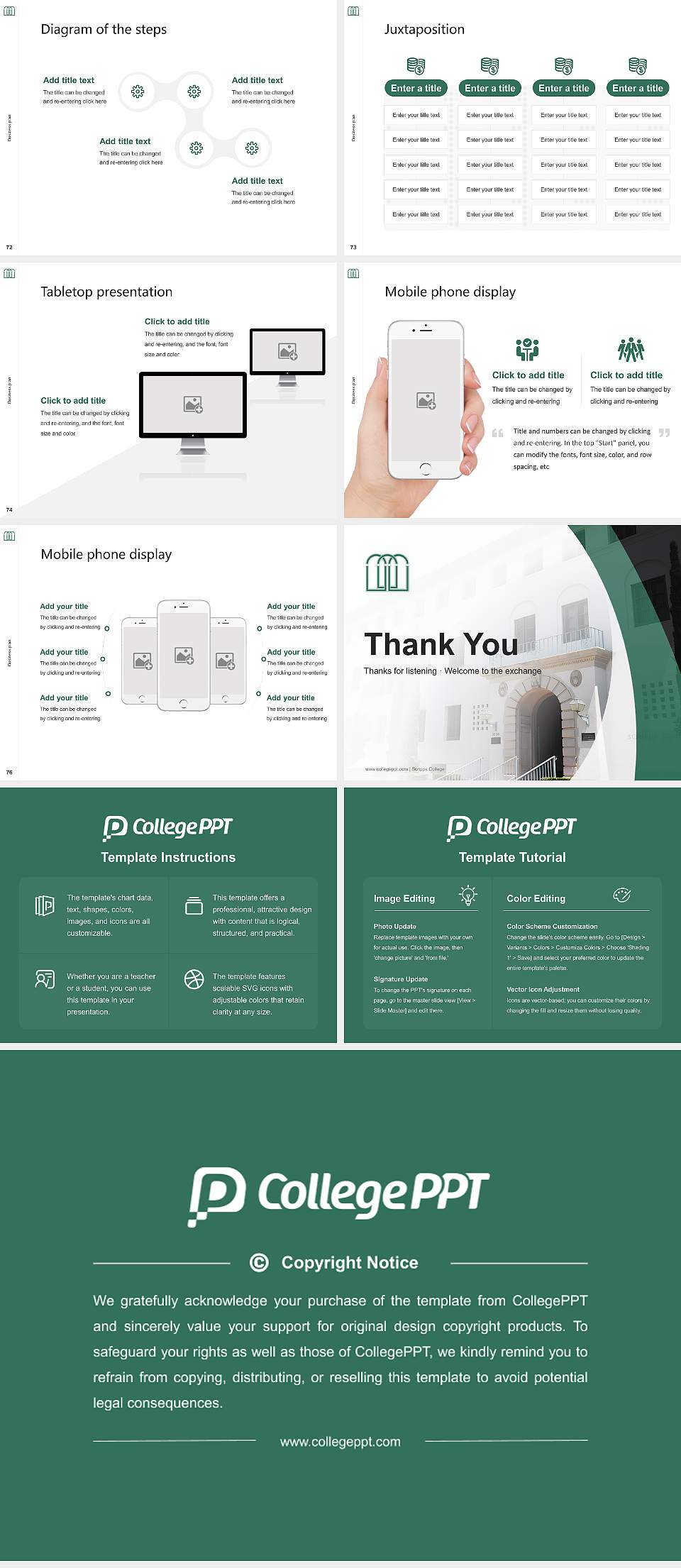Scripps College Competition/Entrepreneurship Contest PPT Template4:3 ratio PPT effect preview image9