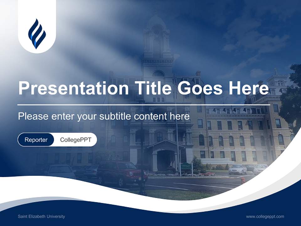 Saint Elizabeth University Lecture Sharing and Networking Event PPT Template4:3 ratio PPT effect preview image4