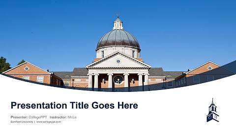 Samford University Course/Courseware Creation PPT Template