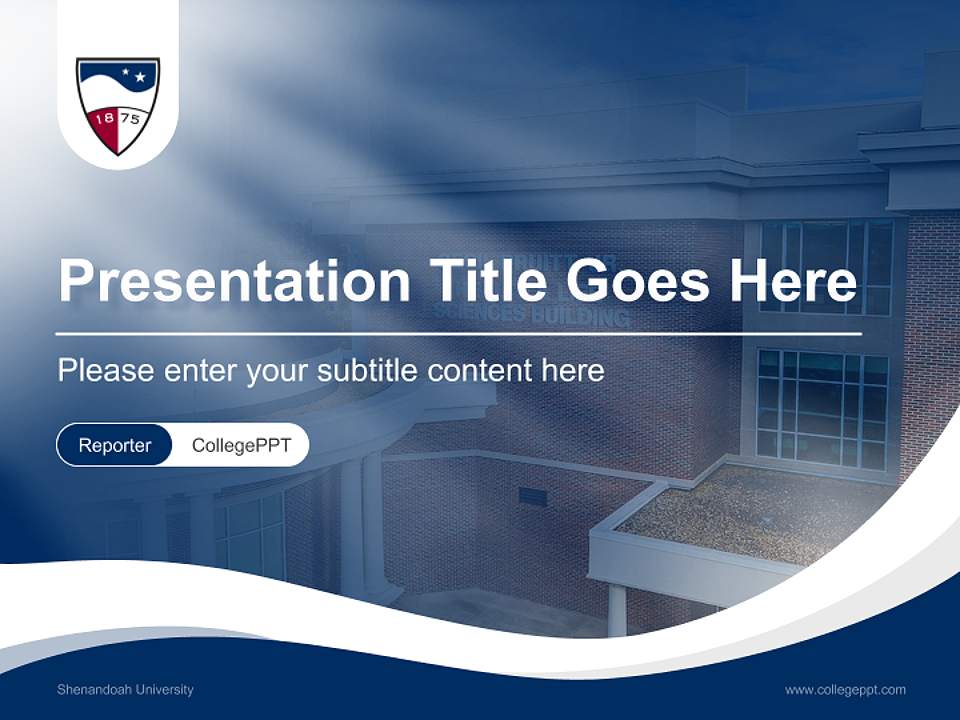 Shenandoah University Lecture Sharing and Networking Event PPT Template4:3 ratio PPT effect preview image4