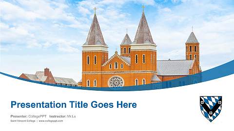 Saint Vincent College Course/Courseware Creation PPT Template
