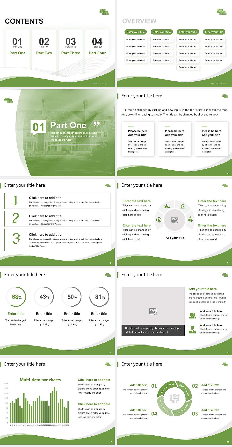 Sarah Lawrence College Lecture Sharing and Networking Event PPT Template4:3 ratio PPT effect preview image2