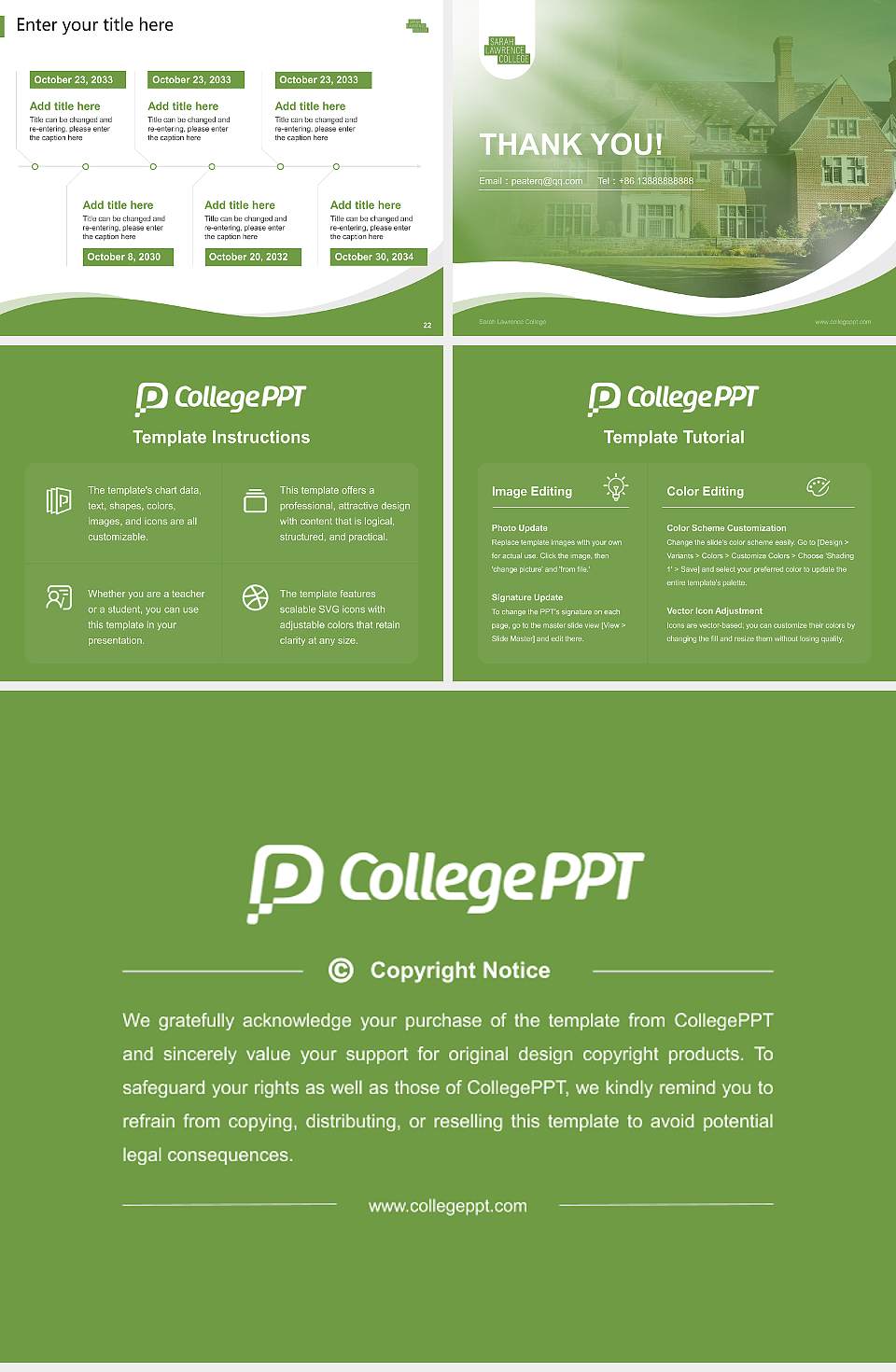 Sarah Lawrence College Lecture Sharing and Networking Event PPT Template4:3 ratio PPT effect preview image4