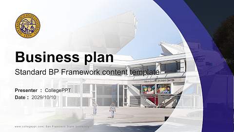 San Francisco State University Competition/Entrepreneurship Contest PPT Template