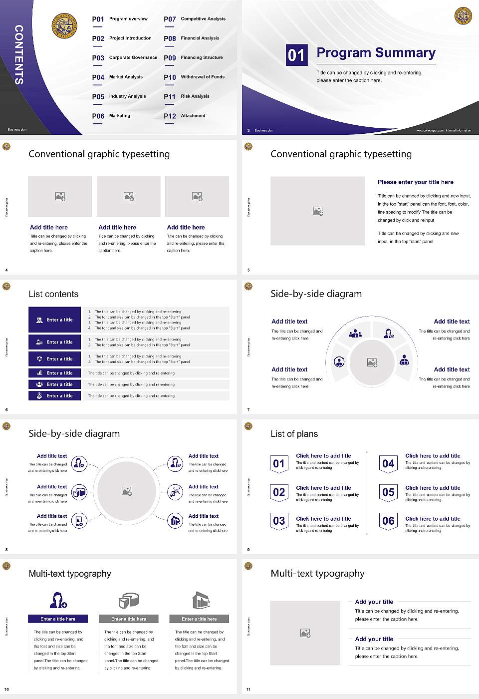 San Francisco State University Competition/Entrepreneurship Contest PPT Template16:9 ratio PPT effect preview image2