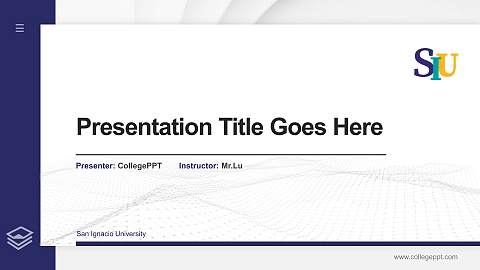 San Ignacio University Thesis Proposal/Graduation Defense PPT Template