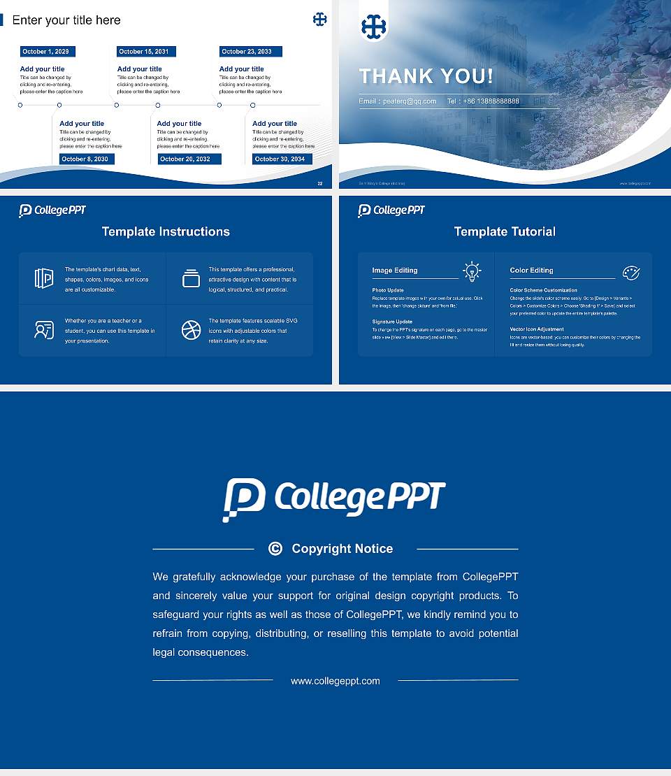 Saint Mary’s College (Indiana) Lecture Sharing and Networking Event PPT Template16:9 ratio PPT effect preview image4
