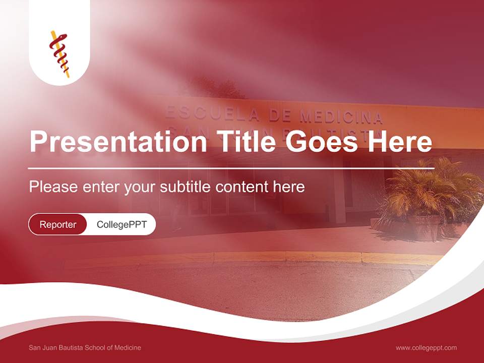 San Juan Bautista School of Medicine Lecture Sharing and Networking Event PPT Template4:3 ratio PPT effect preview image4