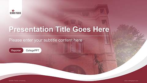 Seattle Pacific University Lecture Sharing and Networking Event PPT Template