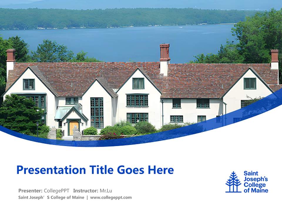 Saint Joseph’S College of Maine Course/Courseware Creation PPT Template4:3 ratio PPT effect preview image5