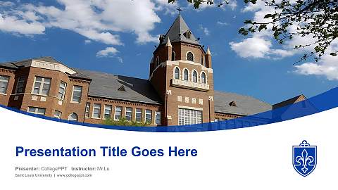 Saint Louis University Course/Courseware Creation PPT Template