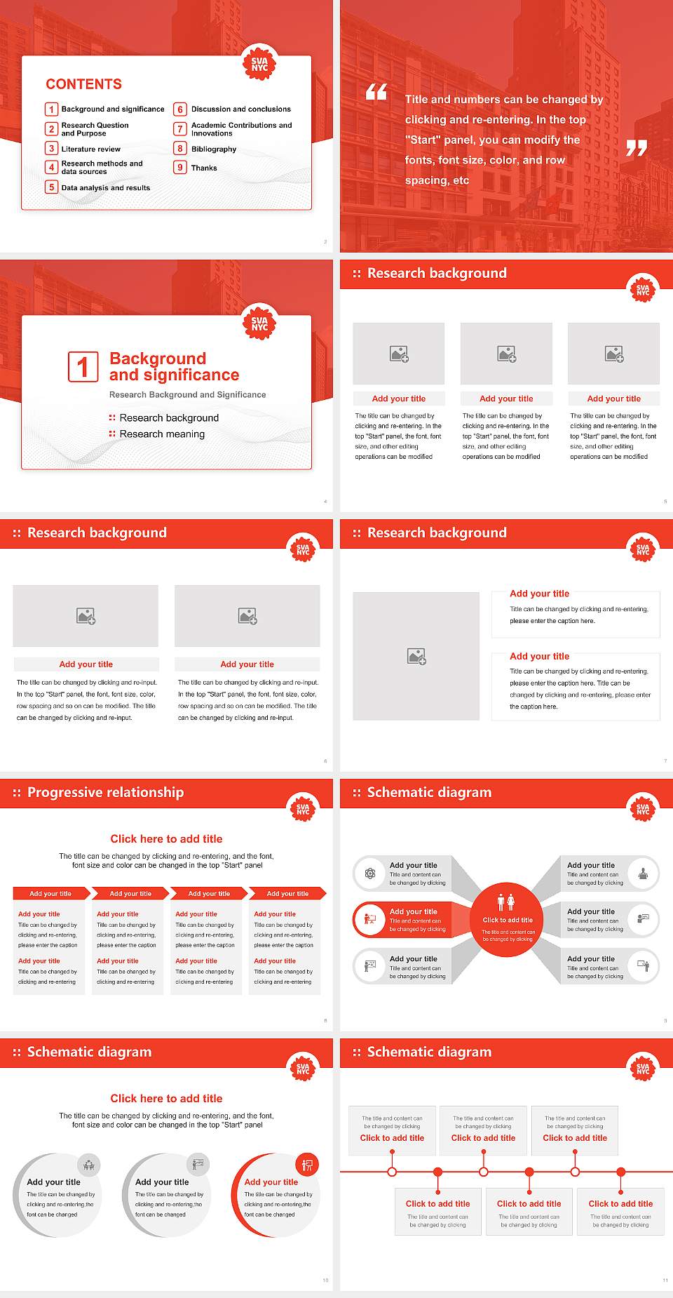 School of Visual Arts Graduation Thesis Defense PPT Template4:3 ratio PPT effect preview image2