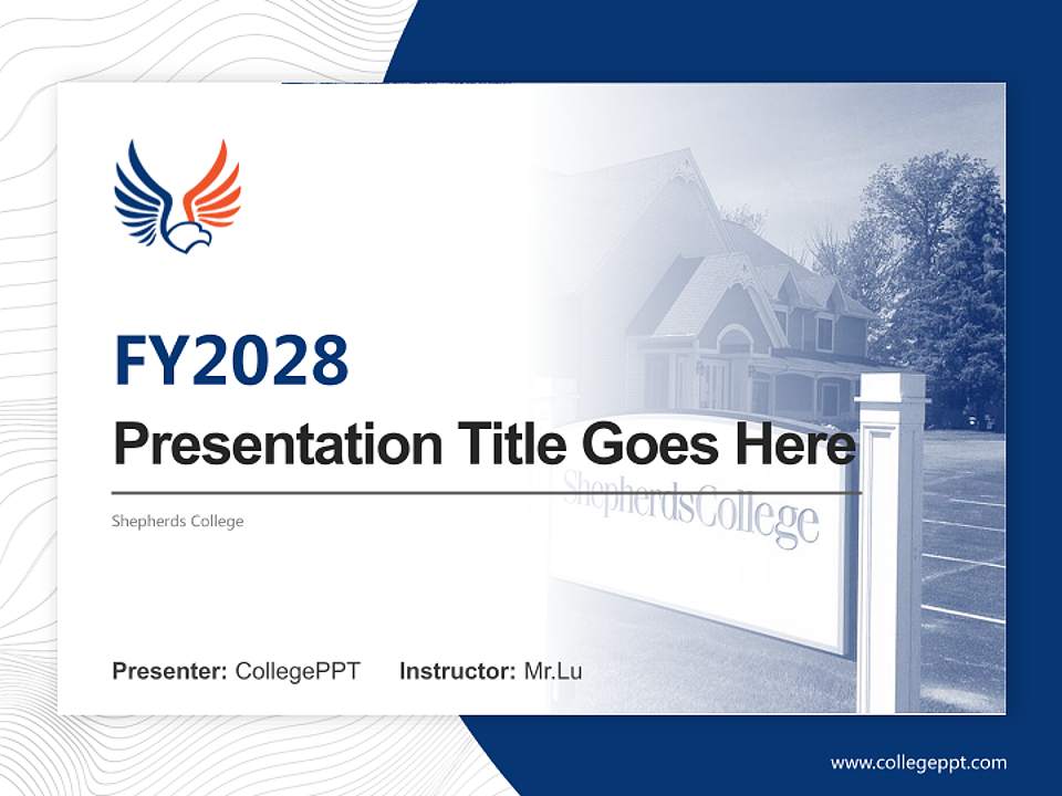 Shepherds College Academic Presentation/Research Findings Report PPT Template4:3 ratio PPT effect preview image5