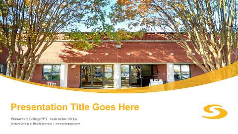 Sentara College of Health Sciences Course/Courseware Creation PPT Template