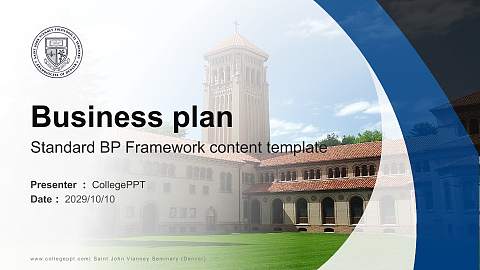 Saint John Vianney Seminary (Denver) Competition/Entrepreneurship Contest PPT Template