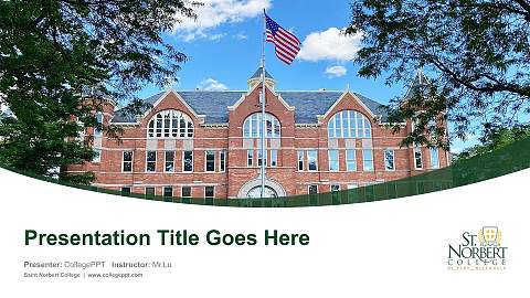 Saint Norbert College Course/Courseware Creation PPT Template