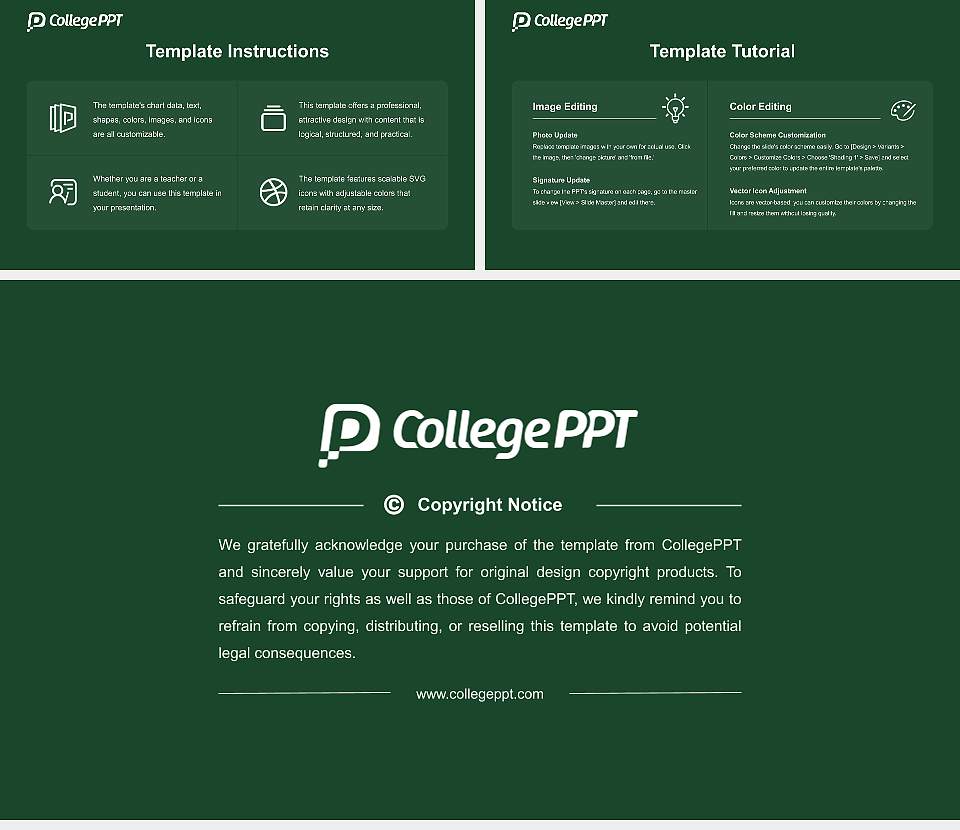Saint Norbert College Course/Courseware Creation PPT Template16:9 ratio PPT effect preview image5