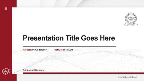 Saint John’S Seminary Thesis Proposal/Graduation Defense PPT Template