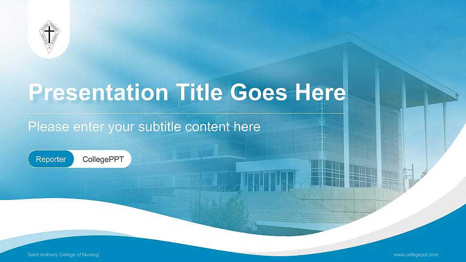 Saint Anthony College of Nursing Lecture Sharing and Networking Event PPT Template16:9 ratio PPT effect preview image