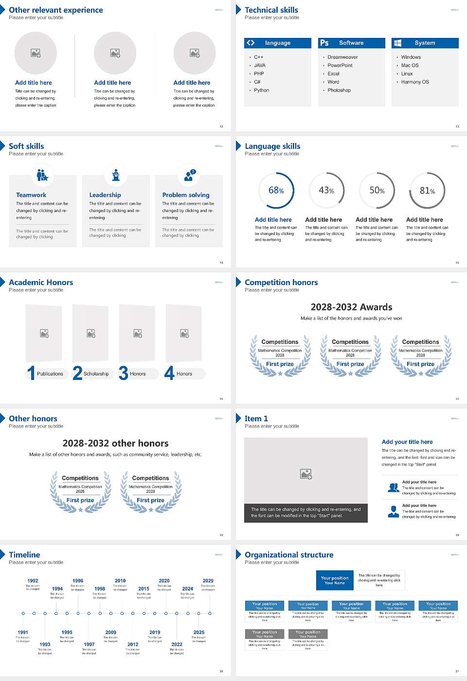 Seton Hall University Resume PPT Template16:9 ratio PPT effect preview image3