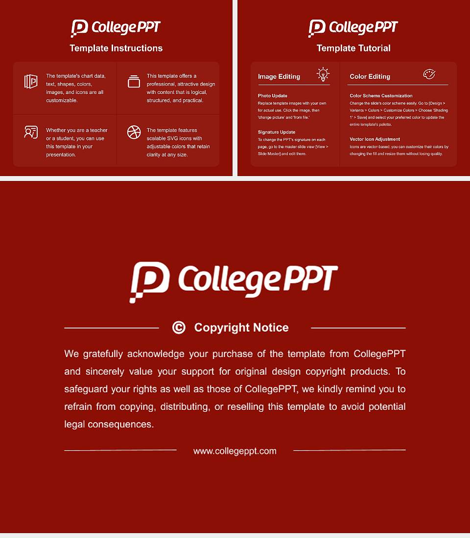 Salisbury University Course/Courseware Creation PPT Template4:3 ratio PPT effect preview image5