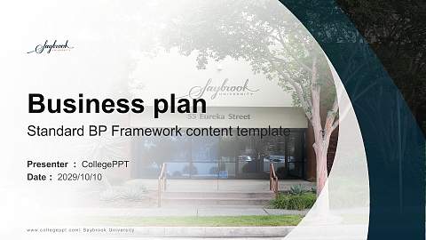 Saybrook University Competition/Entrepreneurship Contest PPT Template