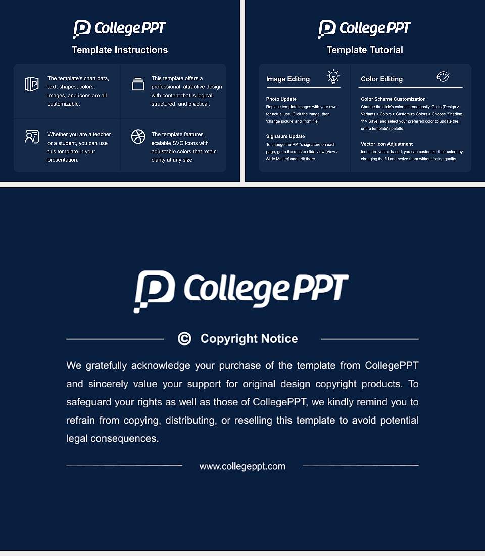 Shepherd University Course/Courseware Creation PPT Template4:3 ratio PPT effect preview image5