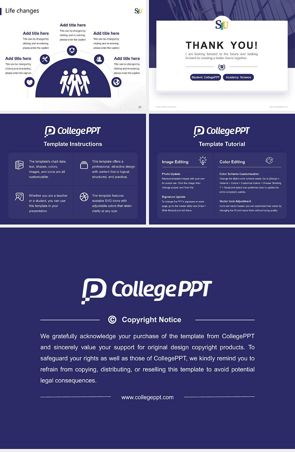 San Ignacio University National Scholarship Defense PPT Template4:3 ratio PPT effect preview image4