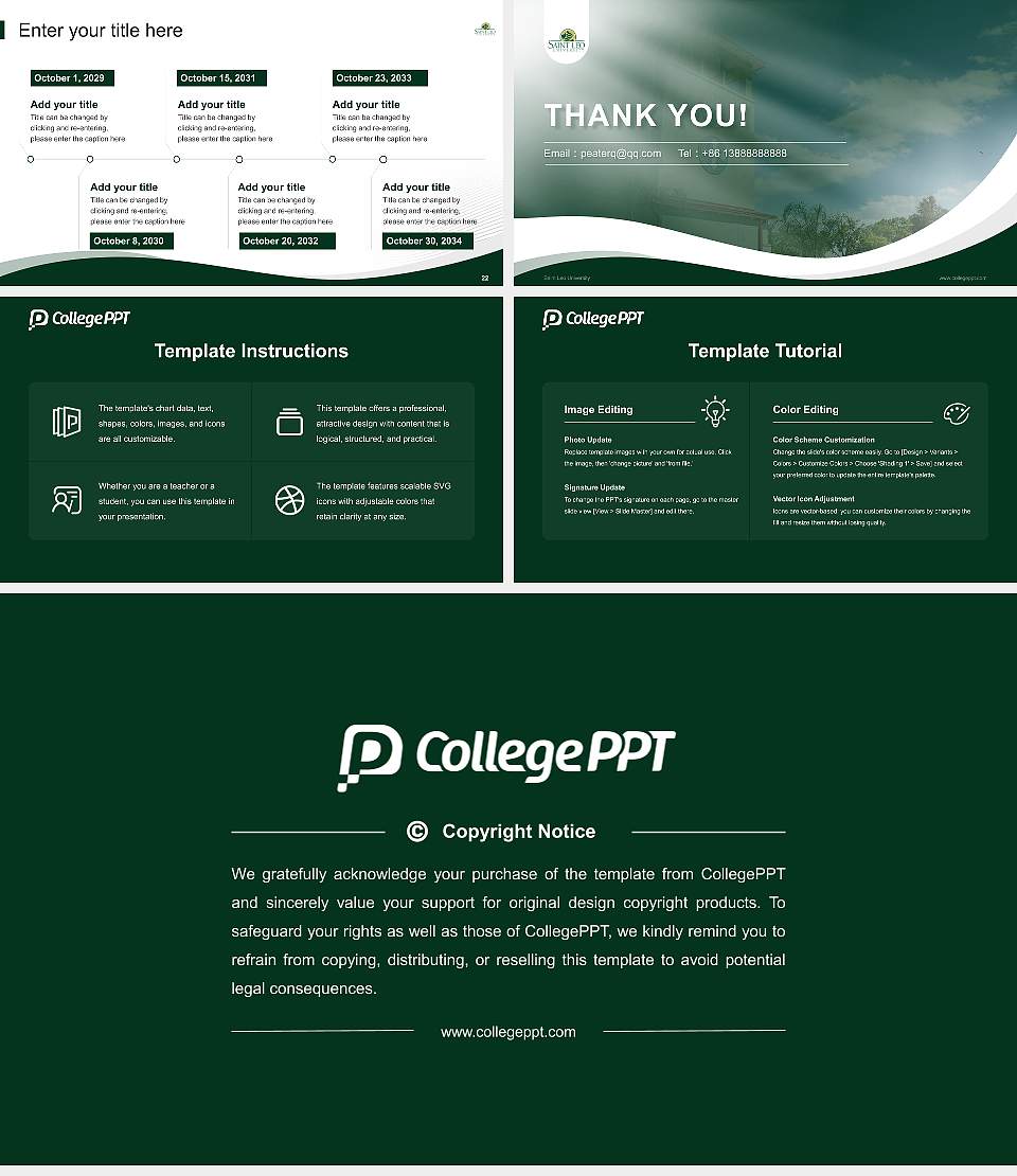Saint Leo University Lecture Sharing and Networking Event PPT Template16:9 ratio PPT effect preview image4