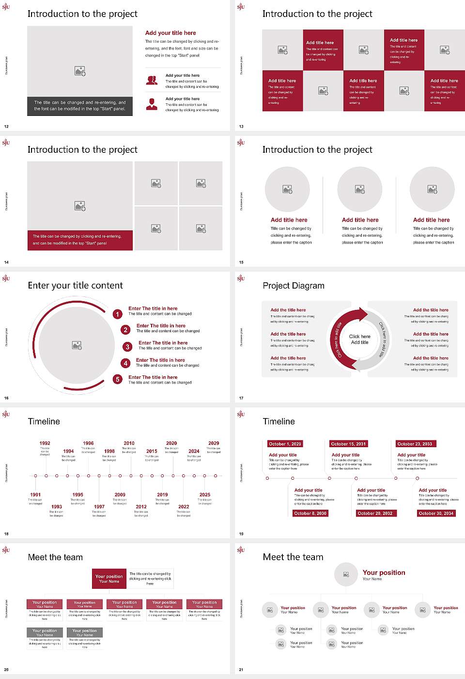 Saint Joseph’S University Competition/Entrepreneurship Contest PPT Template16:9 ratio PPT effect preview image3