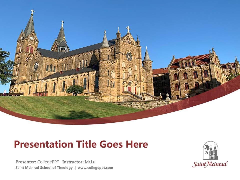 Saint Meinrad School of Theology Course/Courseware Creation PPT Template4:3 ratio PPT effect preview image5