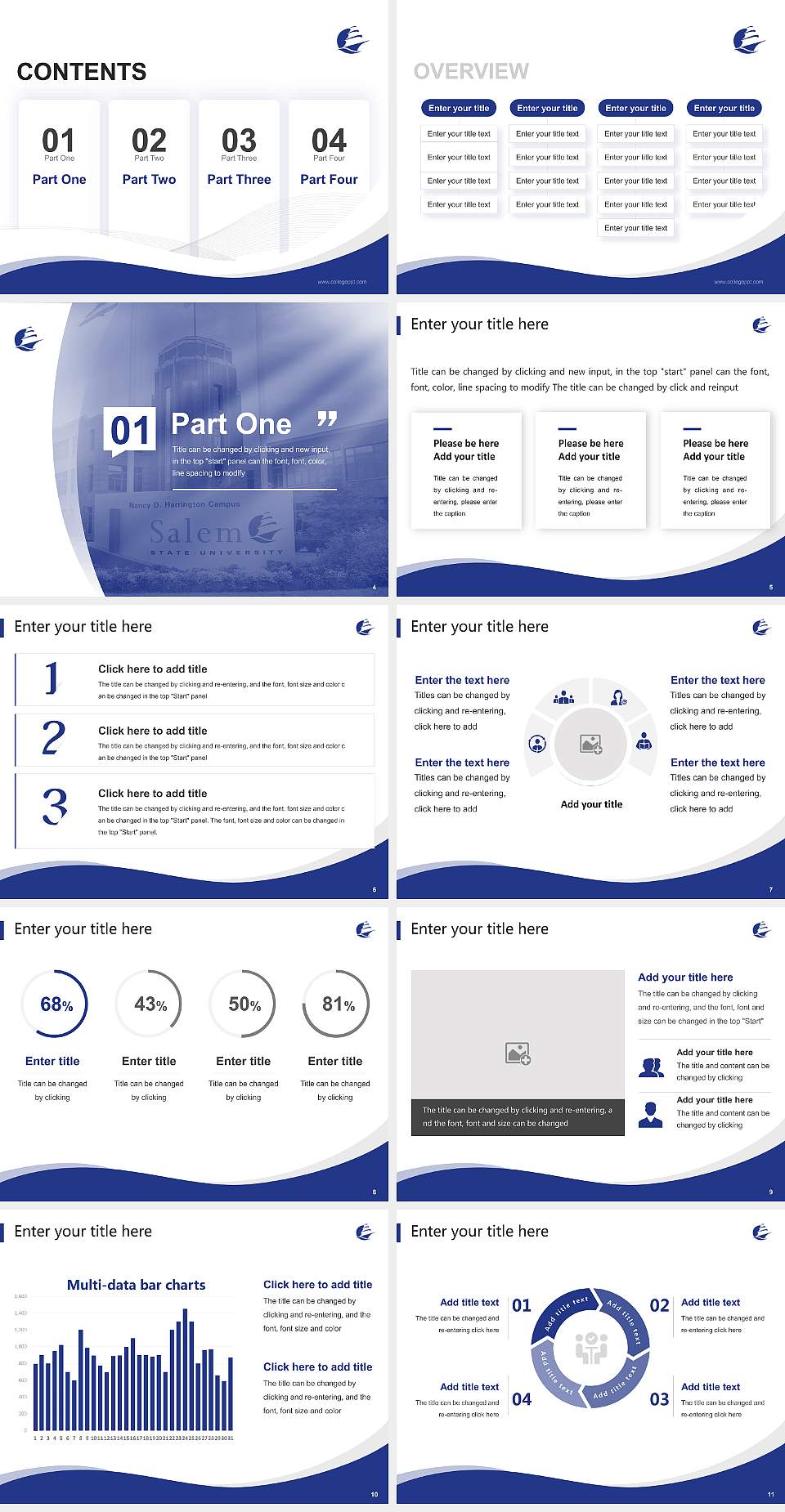 Salem State University Lecture Sharing and Networking Event PPT Template4:3 ratio PPT effect preview image2
