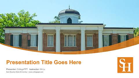 Sam Houston State University Course/Courseware Creation PPT Template