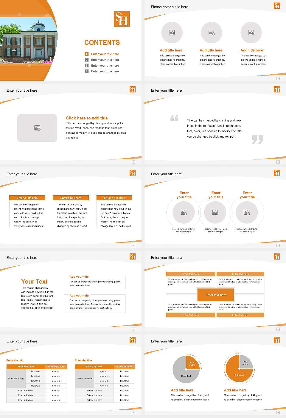 Sam Houston State University Course/Courseware Creation PPT Template16:9 ratio PPT effect preview image2