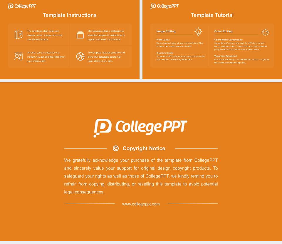 Sam Houston State University Course/Courseware Creation PPT Template16:9 ratio PPT effect preview image5