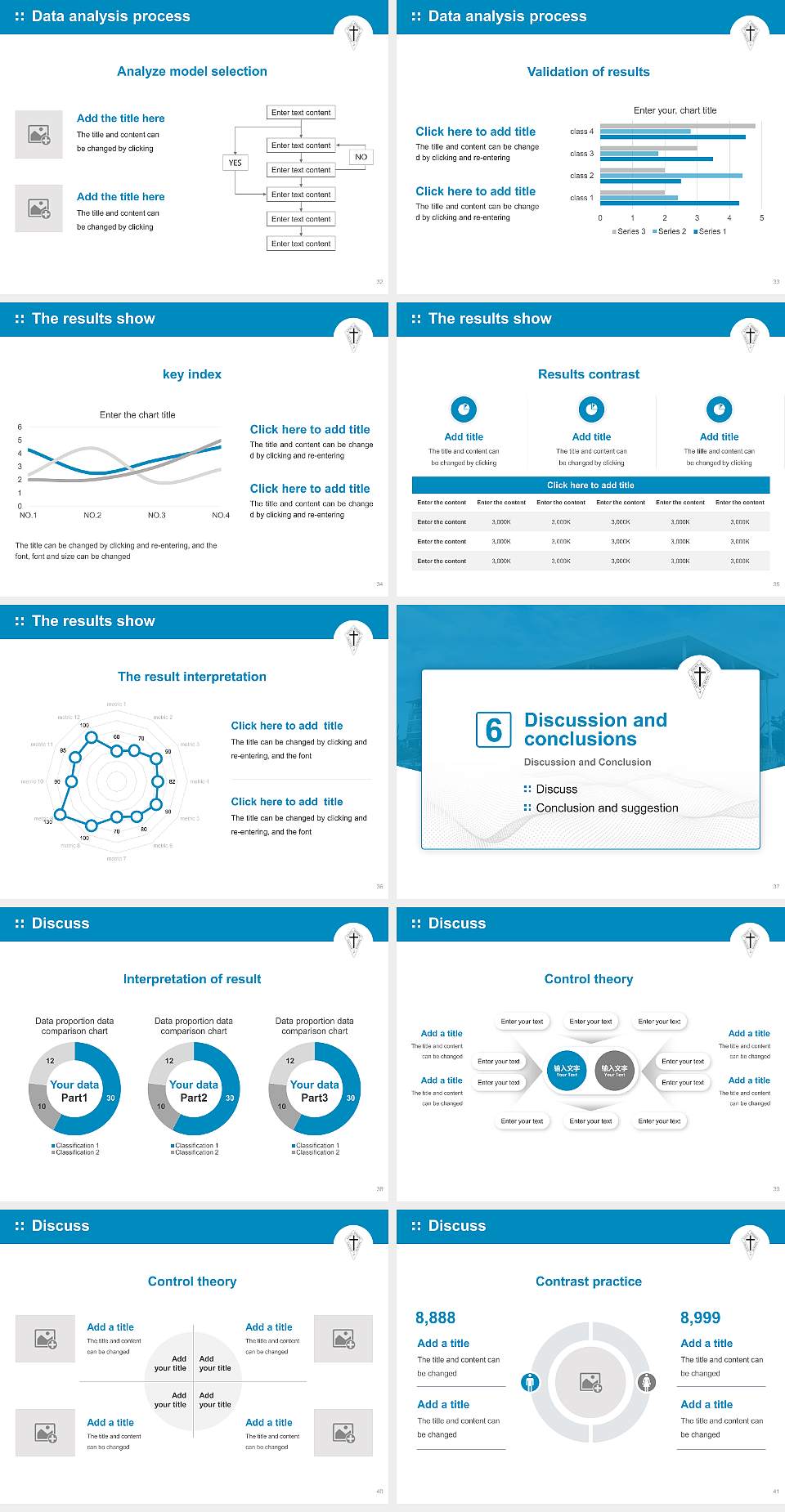 Saint Anthony College of Nursing Graduation Thesis Defense PPT Template4:3 ratio PPT effect preview image5